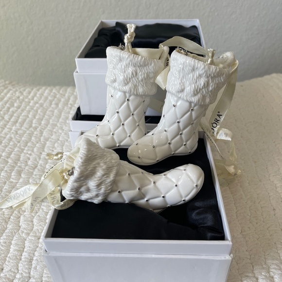 Pandora Ornament 2012 limited edition Christmas Stocking Boot - Picture 2 of 9